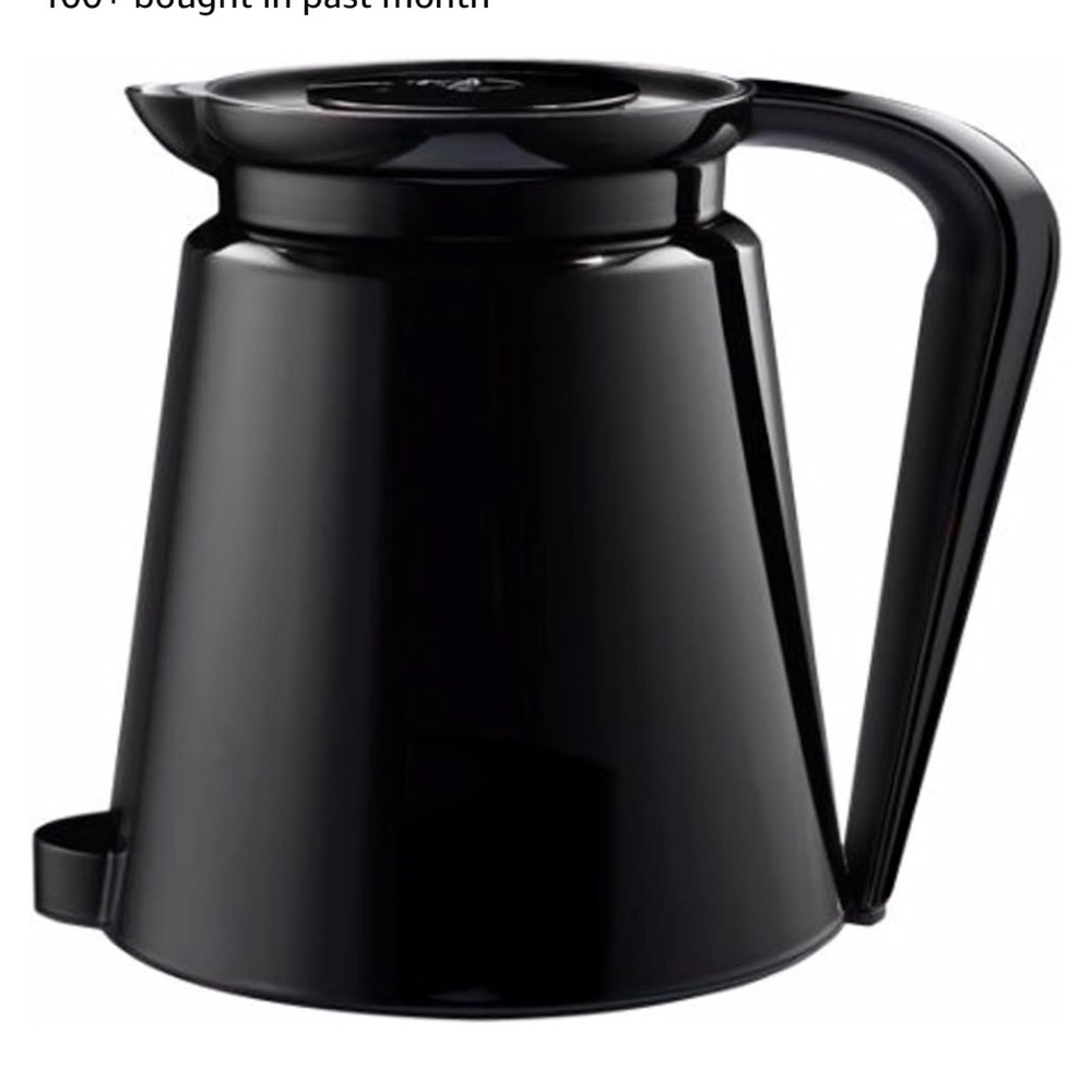 Keurig 2.0 Plastic Carafe 32oz Double-Walled with Easy-Pour Handle, Black